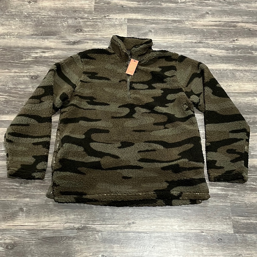 Roper mens camouflage Sherpa pullover